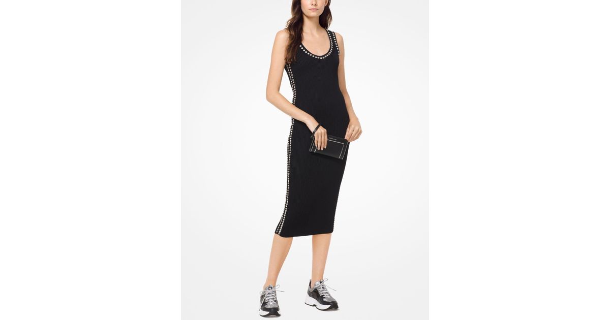 michael kors black knit dress