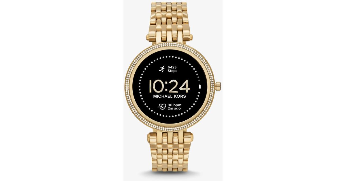Michael Kors Gen 5e Darci Pavé Gold 