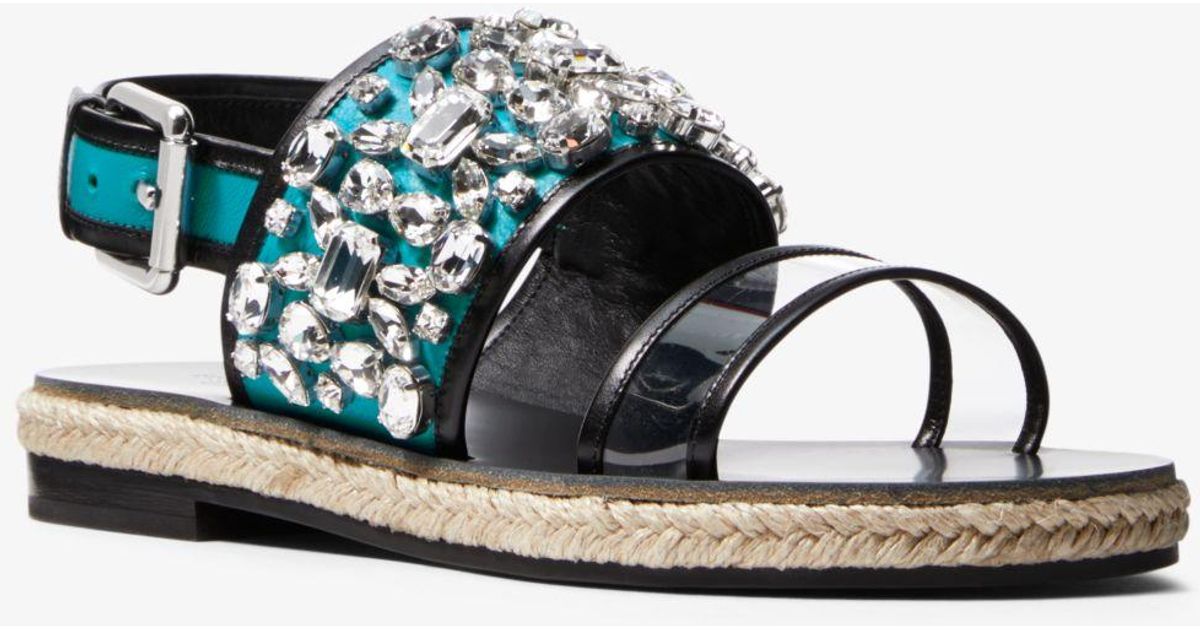 michael kors turquoise sandals