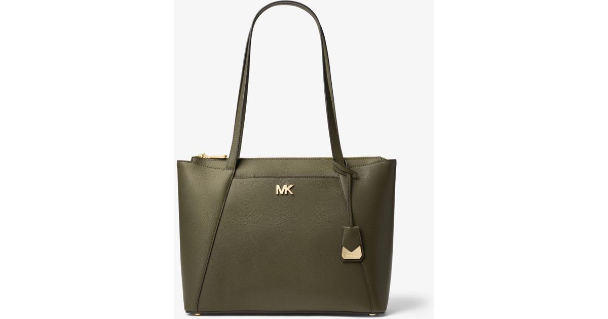 michael michael kors maddie leather tote bag