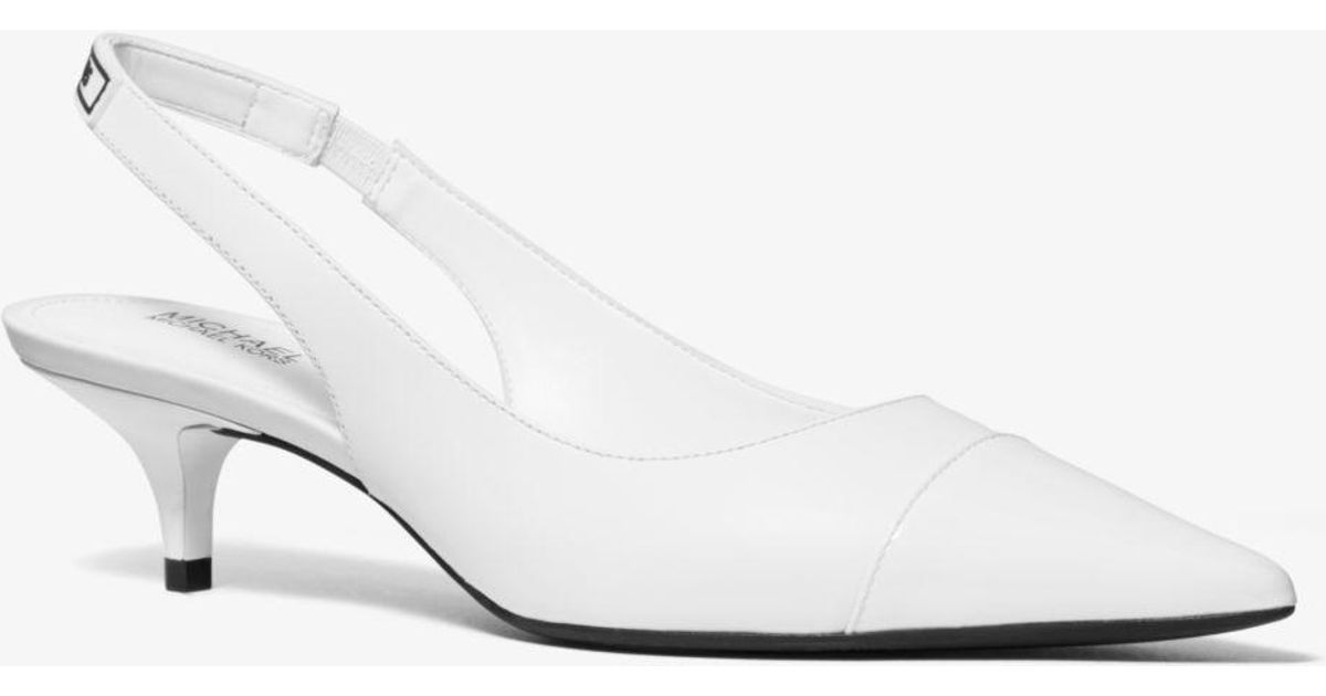 mk white heels