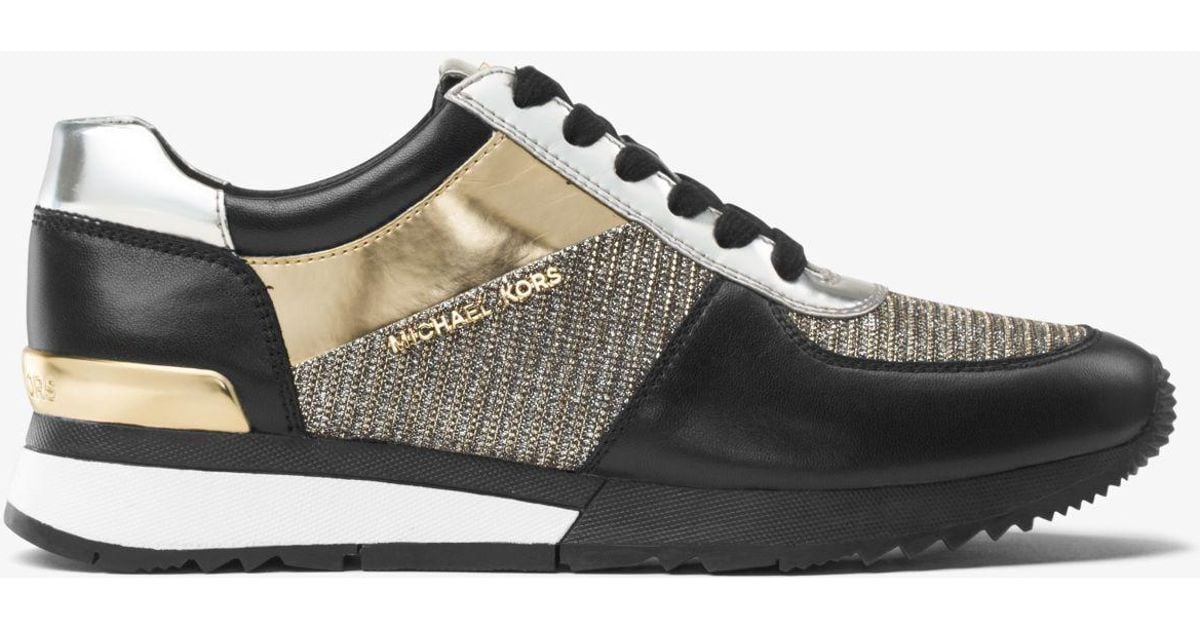 michael kors sneakers black gold
