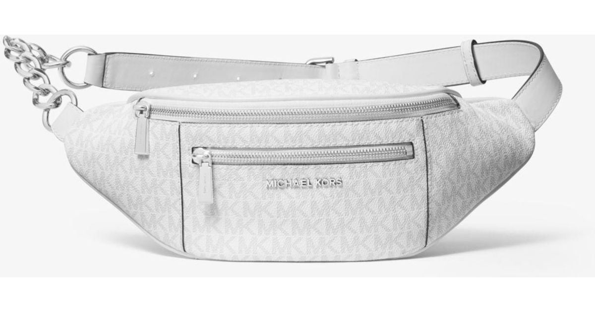 michael kors belt bag white
