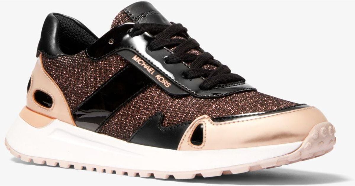 monroe mesh and leather trainer