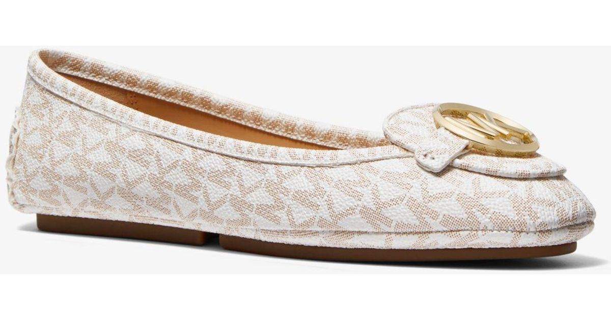 Michael Kors Canvas Lillie Logo Moccasin - Lyst