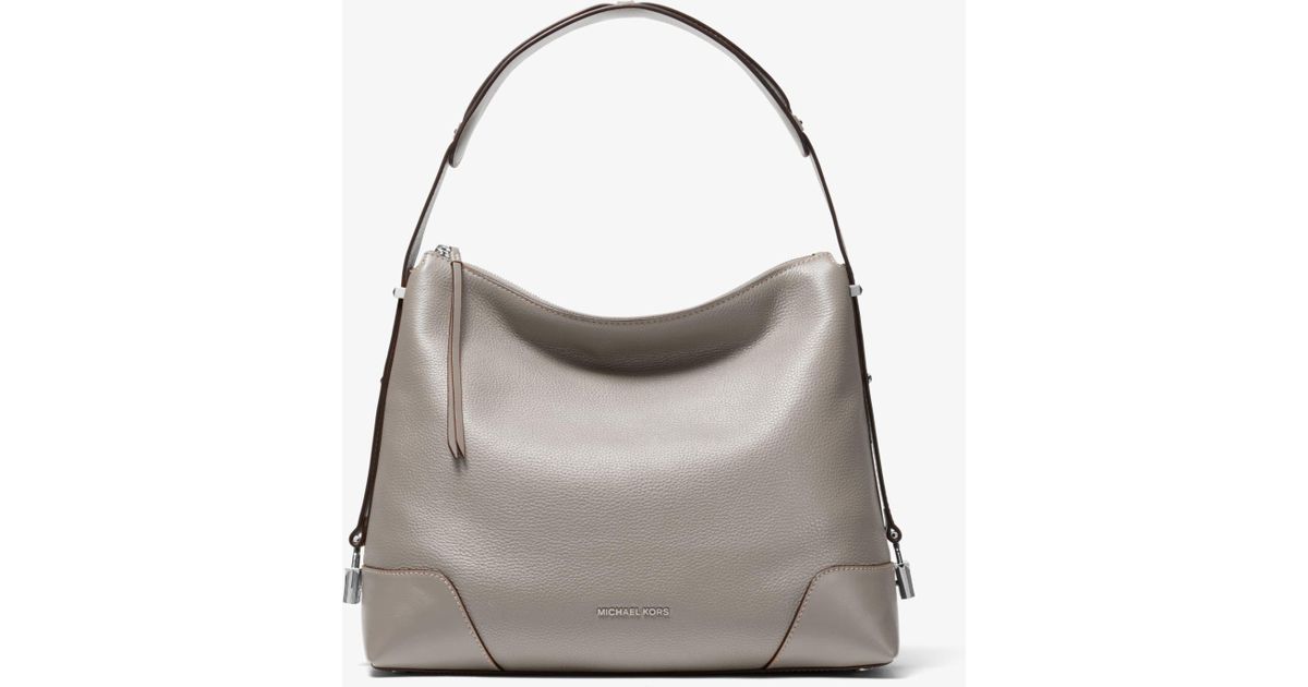michael michael kors crosby pebble leather shoulder bag