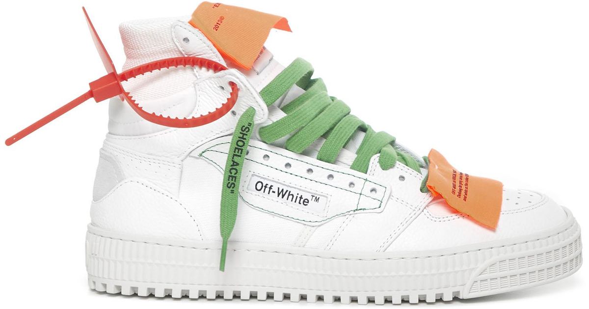 Sneakers bianche alte *ICON Off-Court 3.0 in pelle e tela con etichetta  arancione sulla punta. di Off-White c/o Virgil Abloh in Bianco | Lyst