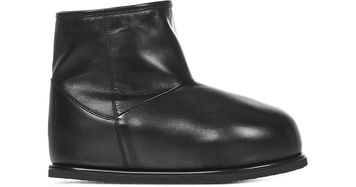 AMINA MUADDI Leather Heidi Boots in Black - Lyst