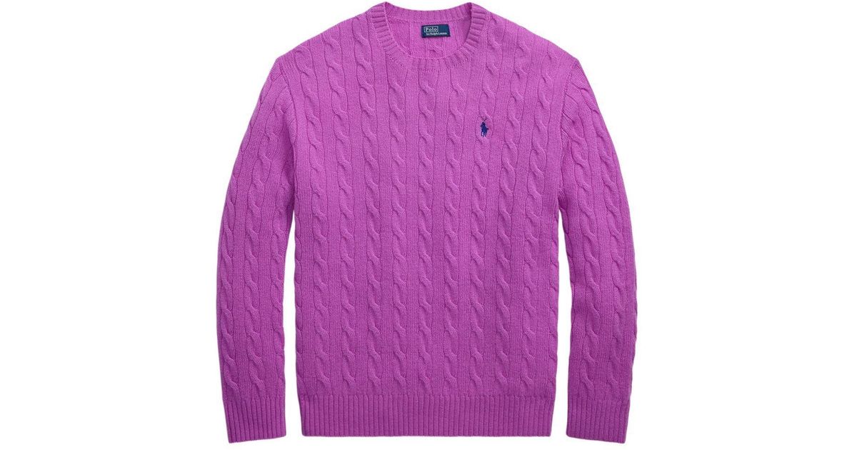 Polo Ralph Lauren Sweater in Purple | Lyst UK