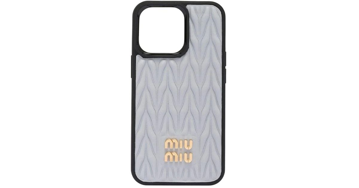 Miu Miu Phone Accessories in Black | Lyst UK