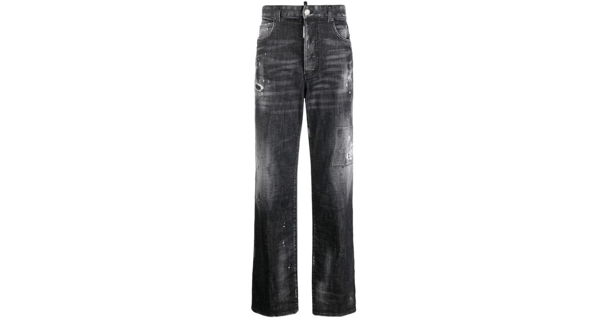 Damen Bekleidung Jeans Röhrenjeans DSquared² Denim Andere materialien jeans in Blau 