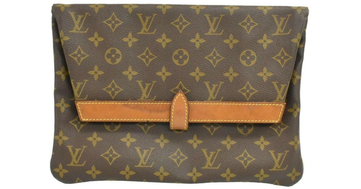 Pochette pliante da Uomo di Louis Vuitton in Marrone | Lyst
