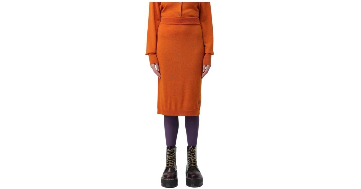 Vivienne Westwood Midi Skirts in Orange Lyst UK