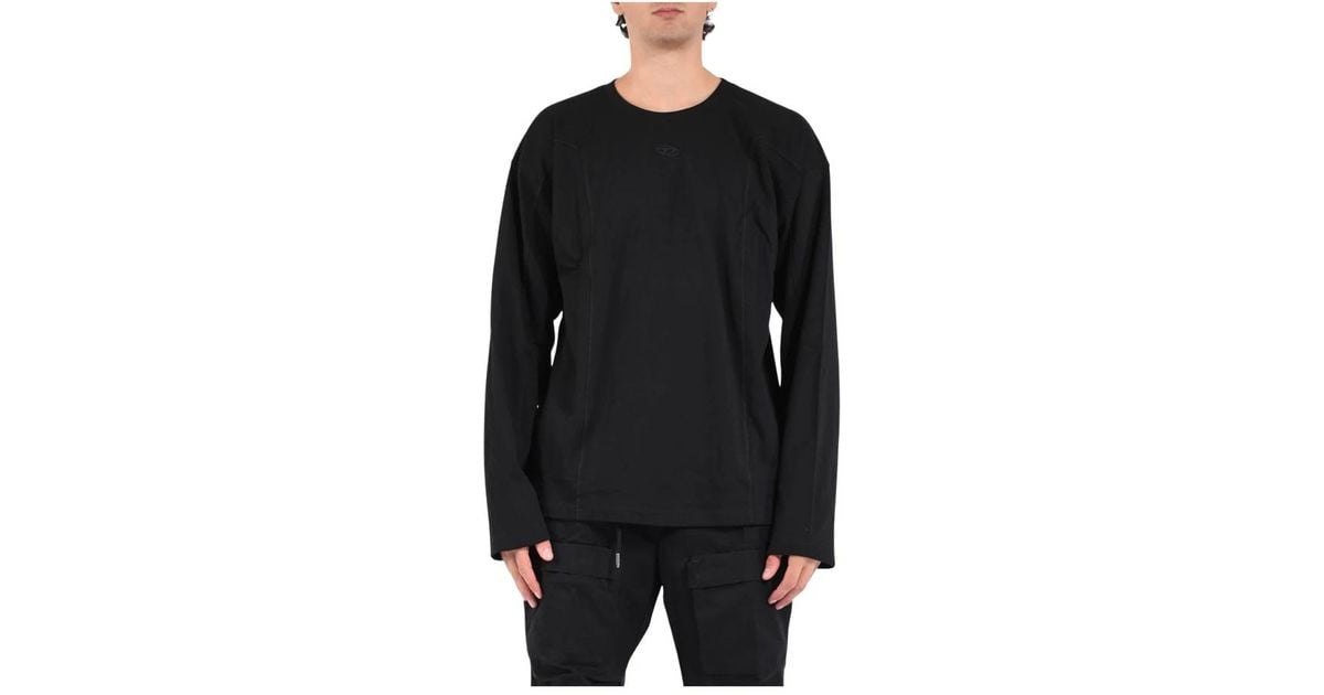 Diesel Black Cotton Long Sleeve T-Shirt main image 0