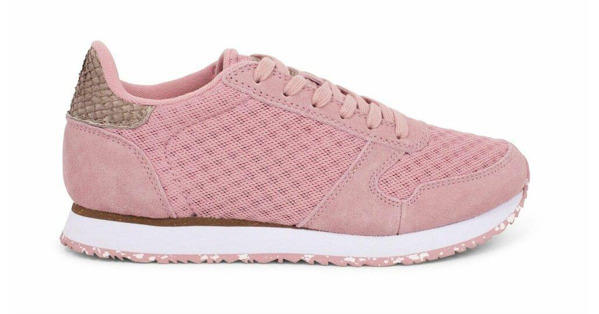 Woden Suède Sneakers - - Dames in het Roze - Lyst