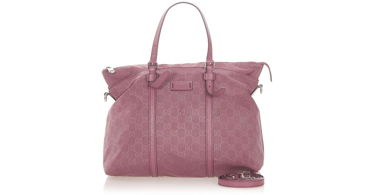 Gucci Synthetisch gg Nylon Tas in het Paars - Lyst