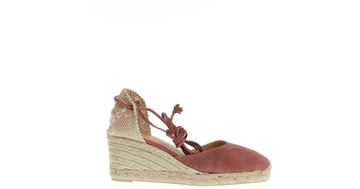 castaner pink wedges