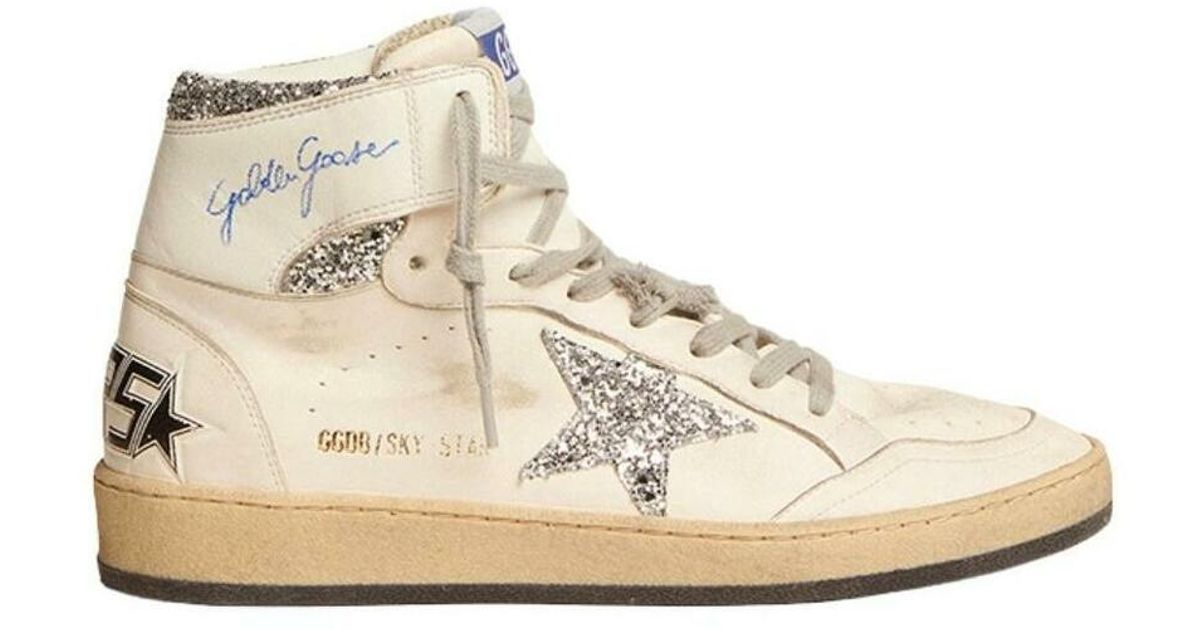 Sneakers sky star nappa upper with serigraph glitter star and ankle ...