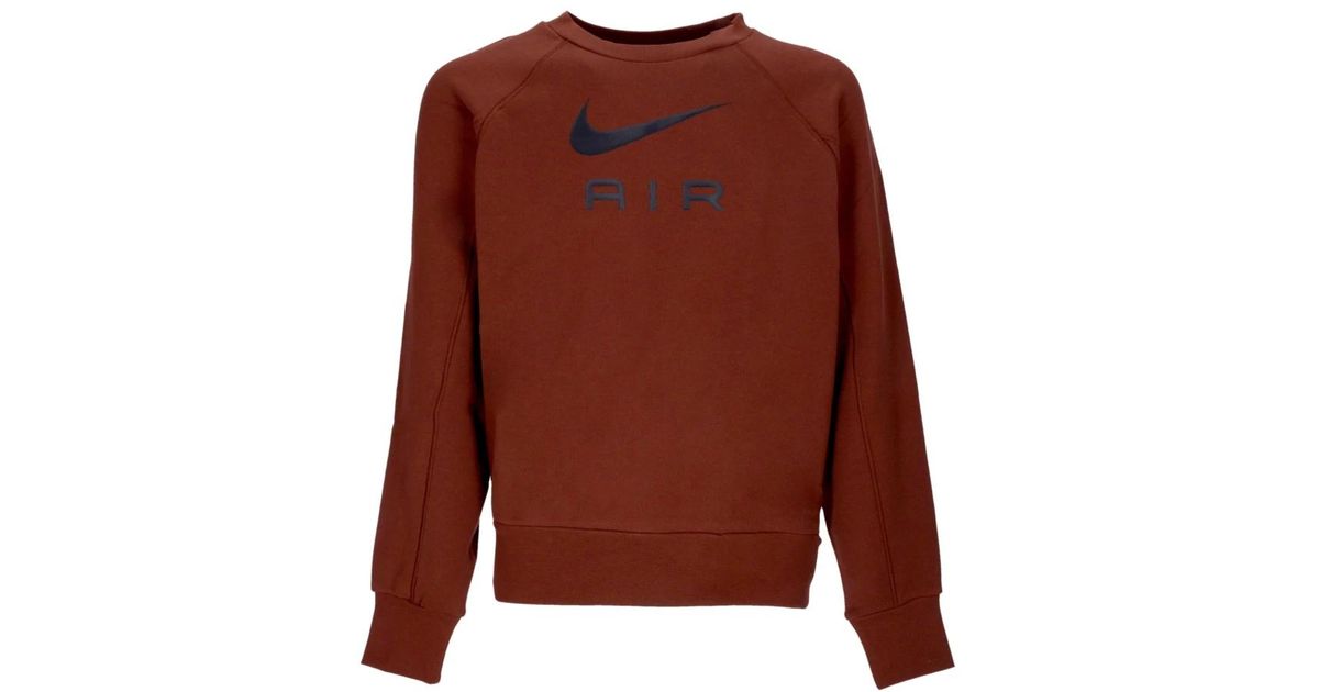 nike air brown crew neck