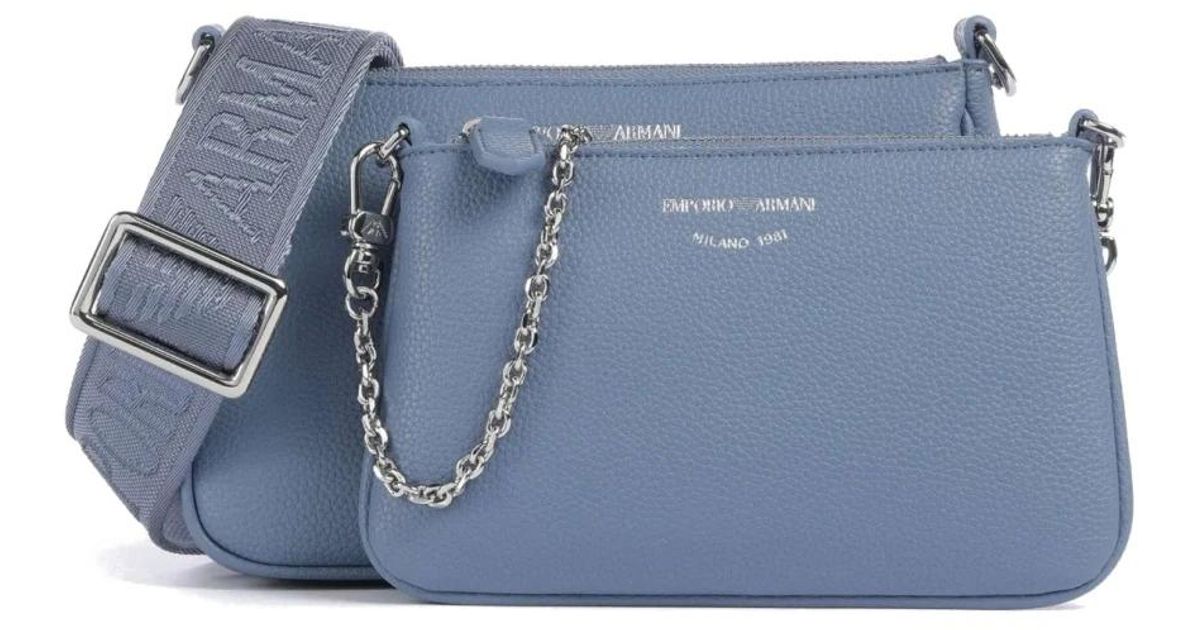 Emporio Armani Cross Body Bags in Blue | Lyst