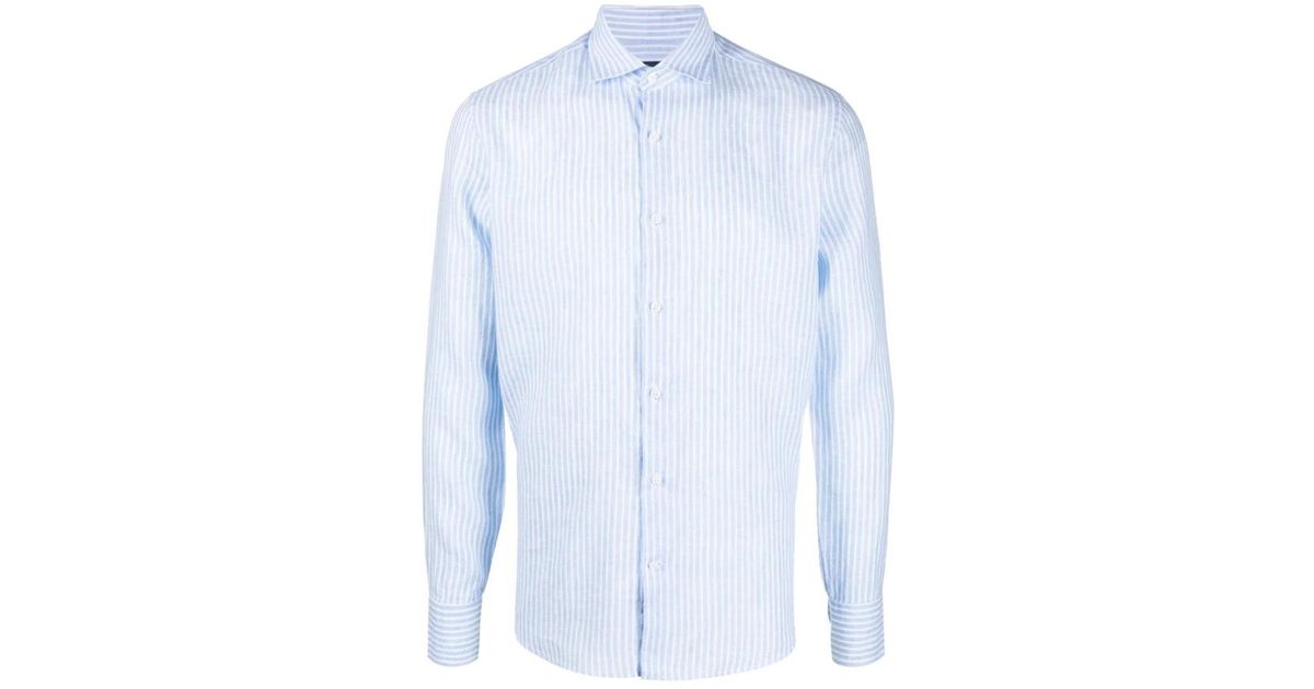 Deperlu Blue Cotton Shirt main image 1