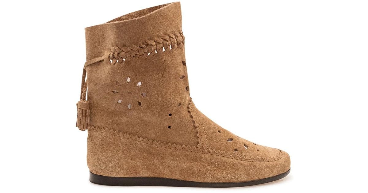 Isabel Marant Ankle Boots in Brown | Lyst UK