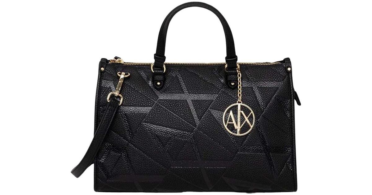 Armani exchange black tote bag new arrivals