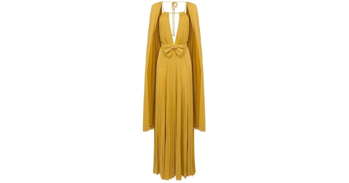 オールインワン・サロペット Elisabetta Franchi Citron Pale Yellow Maxi Dress Gowns Elisabetta Franchi | Elegant Garments and Occasionwear