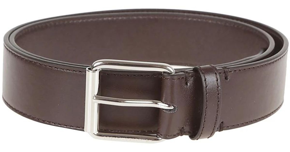 Stella McCartney Dark Brown  Belt with Silver Buckle Belts main image 2
