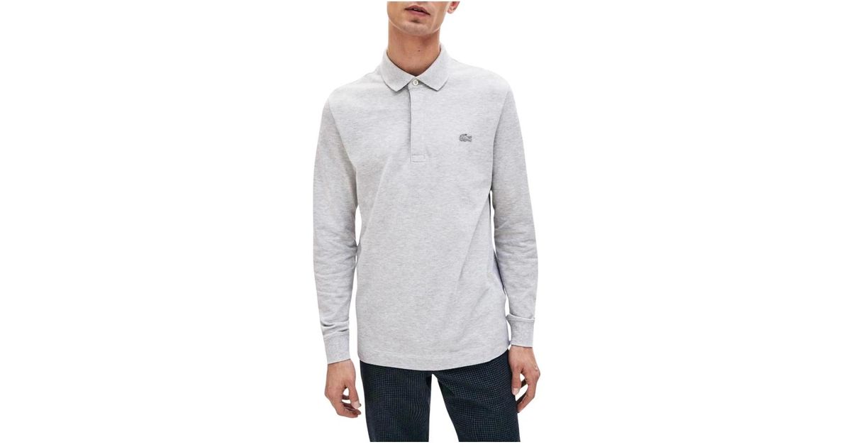 Lacoste Slim Fit Mens Grey Polo Shirt