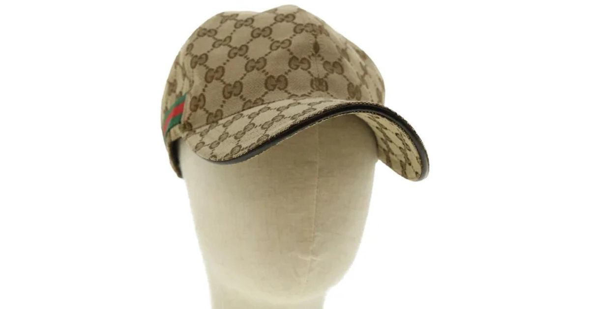 Cappello vintage in tela senza tempo di Gucci in Verde | Lyst
