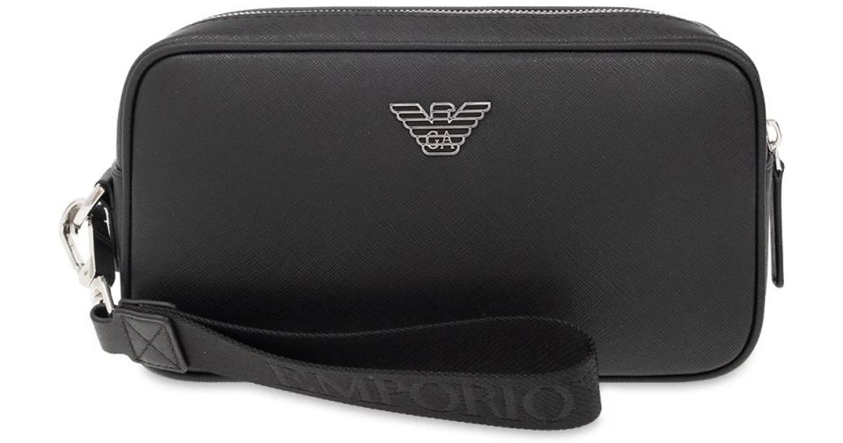 Emporio Armani Clutches in Black for Men | Lyst