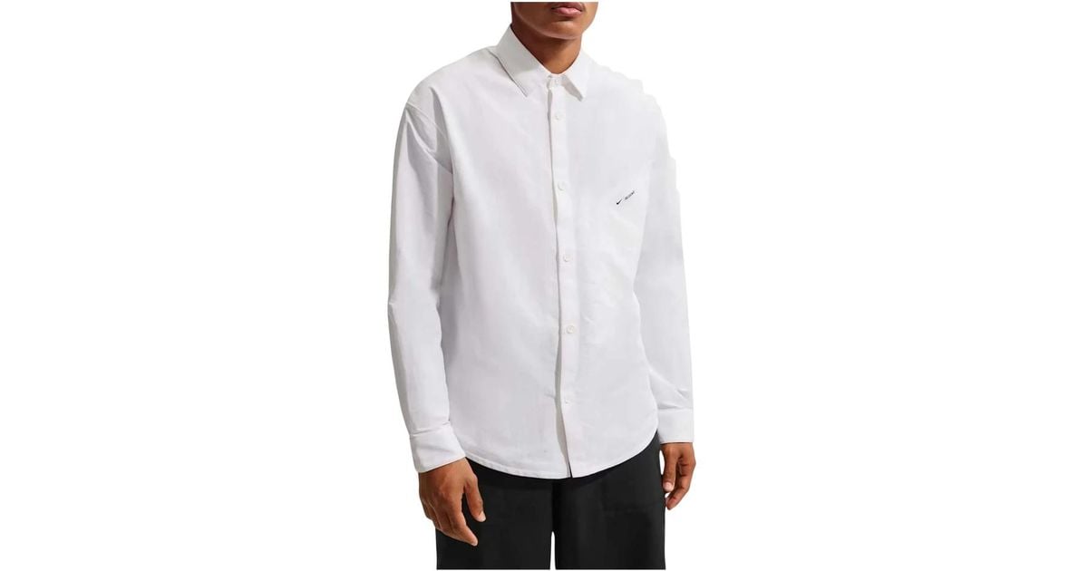 nike-formal-shirts-in-white-for-men-lyst