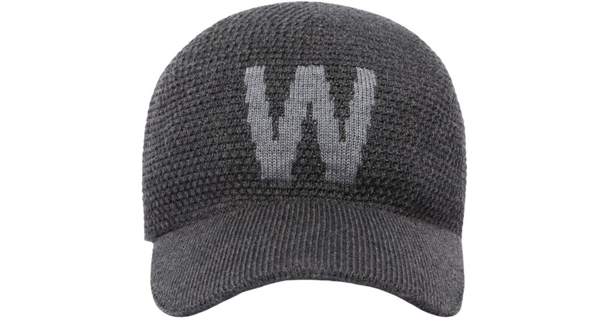 Weekend Max Mara grey felt packable hat Long wool coat, dark grey | Weekend Max Mara main image 3