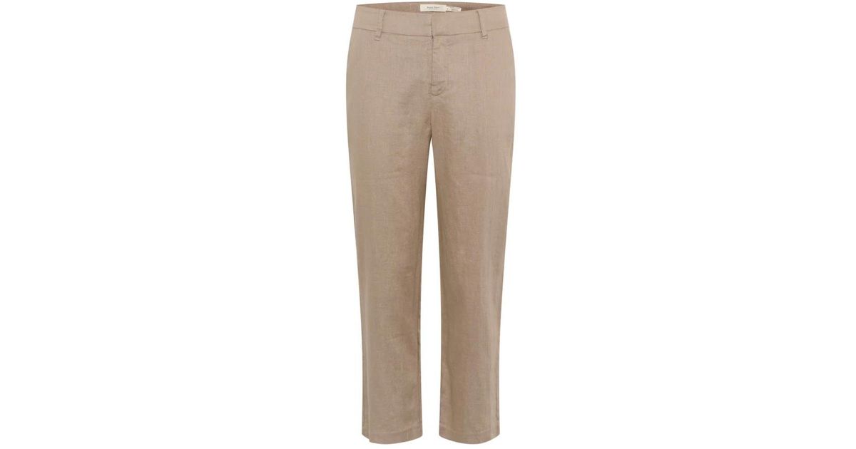 Casual broek Easy fit Bright White