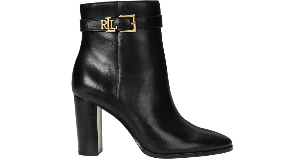ralph lauren heeled boots