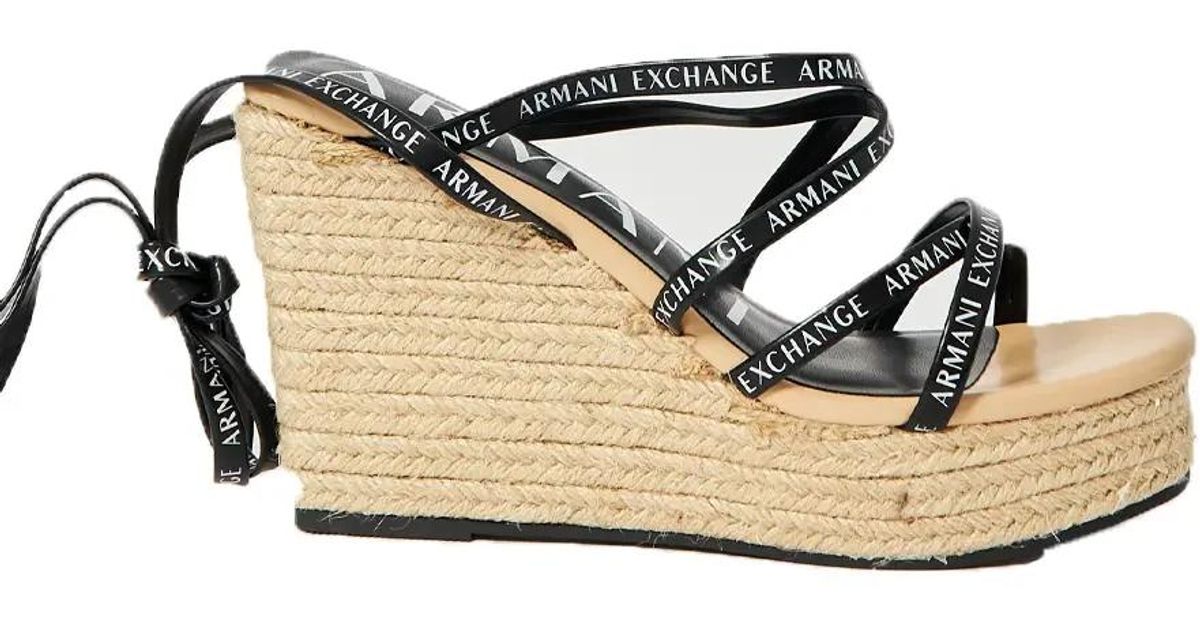 Armani Exchange Wedges in Mettallic Lyst DE
