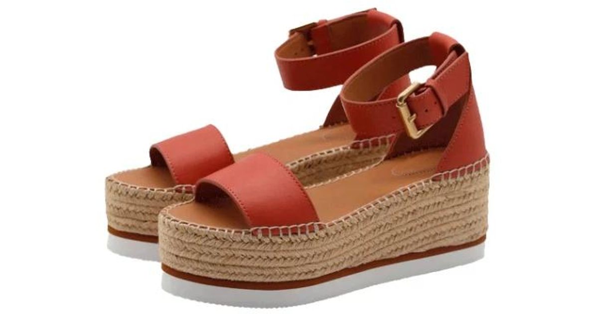 sandales compensées chloé