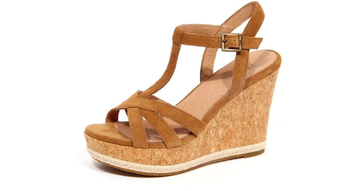 UGG Wedges in Brown Lyst UK