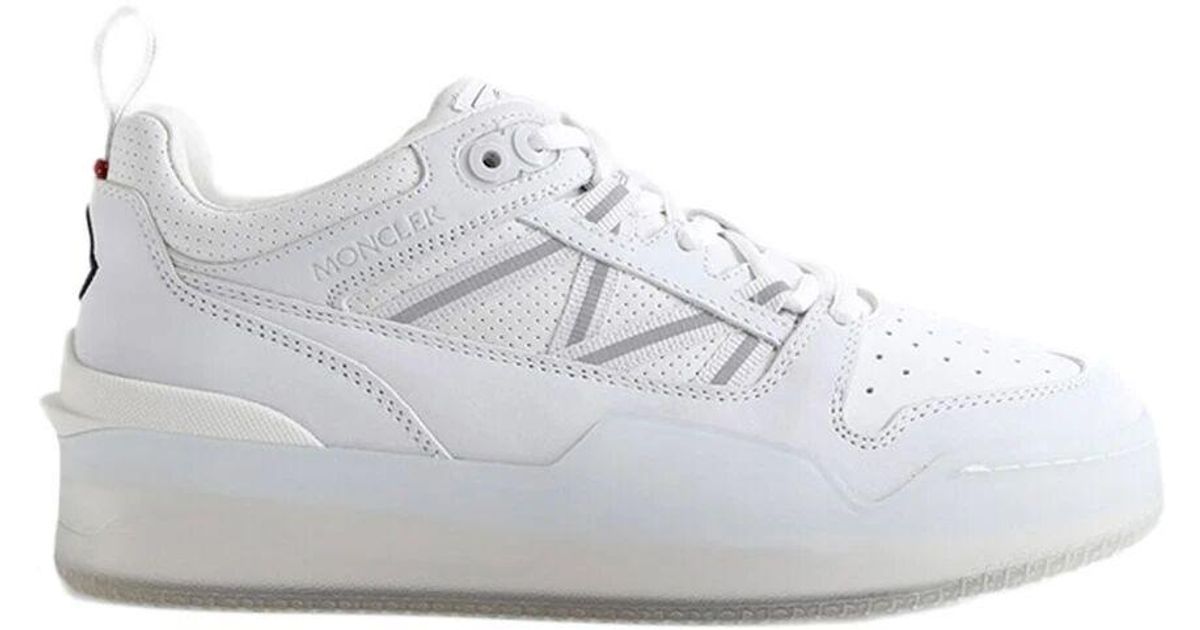 Moncler White Polyamide Athletic Sneakers