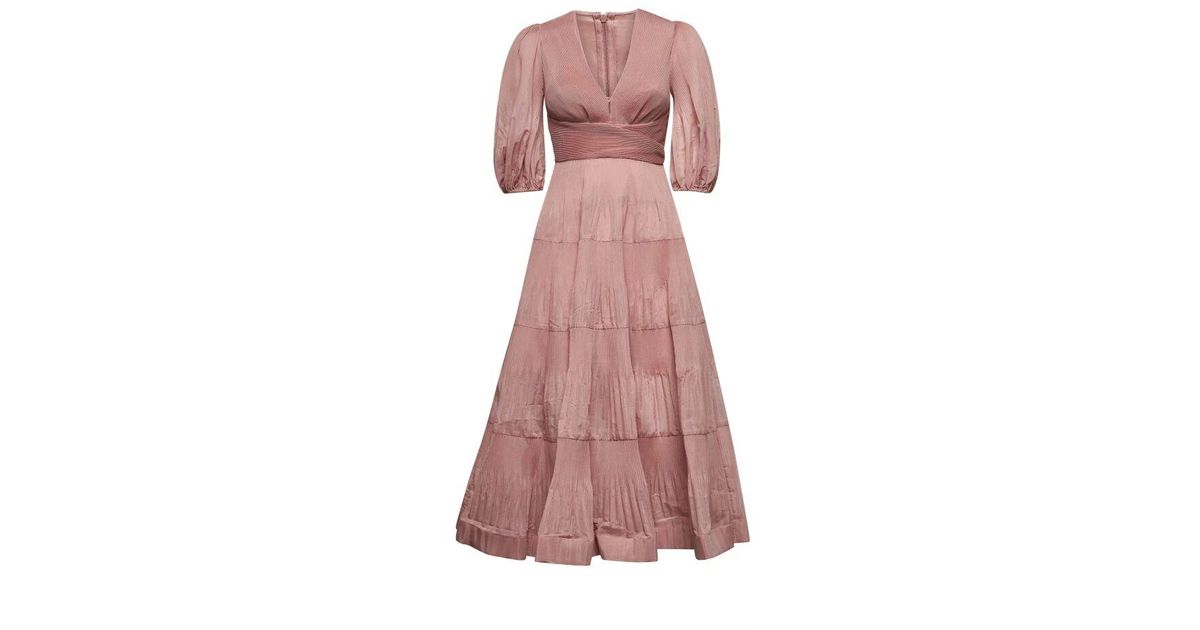 Zimmermann Midi Dresses in Pink | Lyst