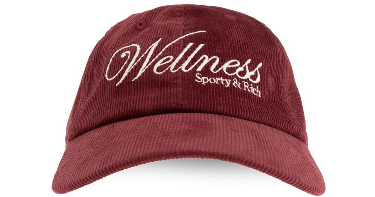 Sporty & Rich バーガンディウールキャップ Sporty & Rich Caps in Red for Men | Lyst