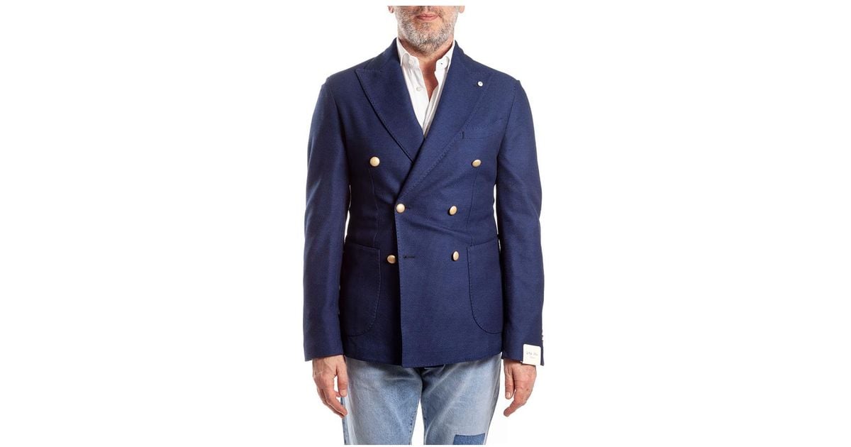 Veste Blazer Double-pantalon ALTEA Pour Homme - Mélange Laine Bleu - Neuf Avec étiquettes