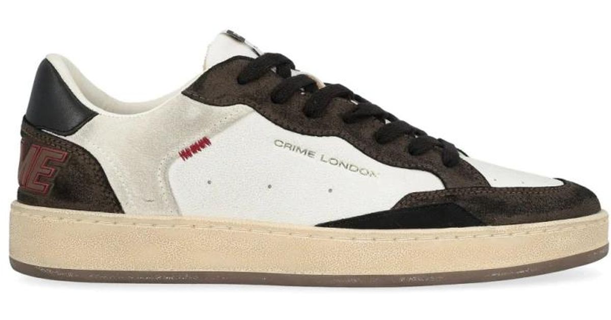 Crime London Eclipse 17670PP6.10 - Sneaker Donna In Pelle Bianca Con Dettagli Suede - Made In Italy - Suola MK Light - 2