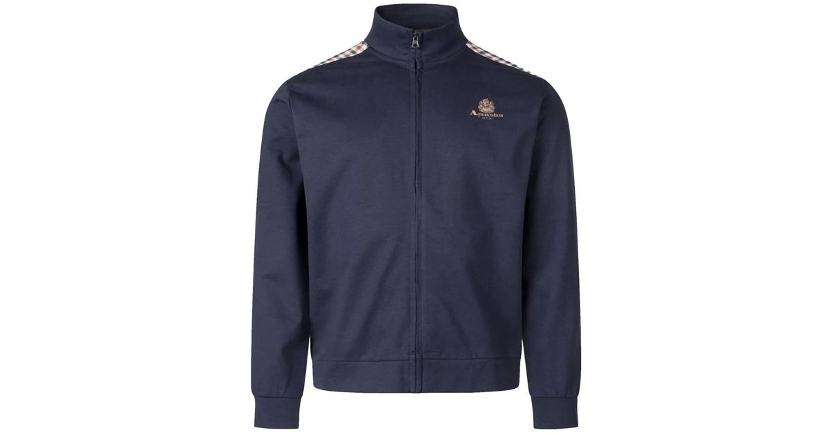 Aquascutum Zip-Throughs in Blue for Men | Lyst UK