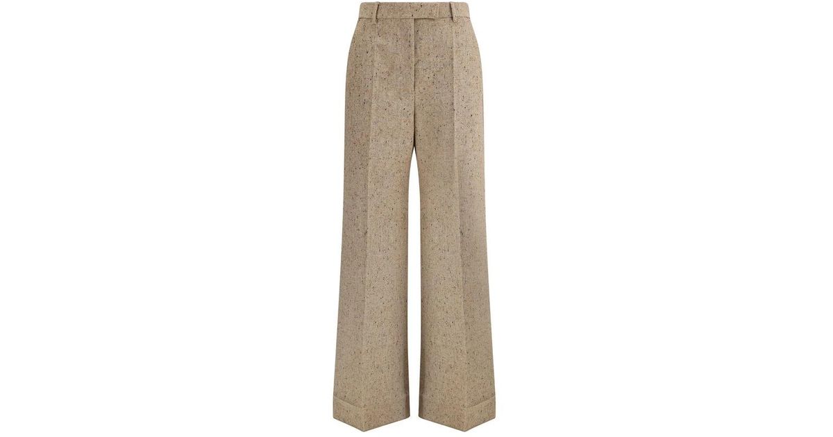 Bottonato Natté Wool Trousers