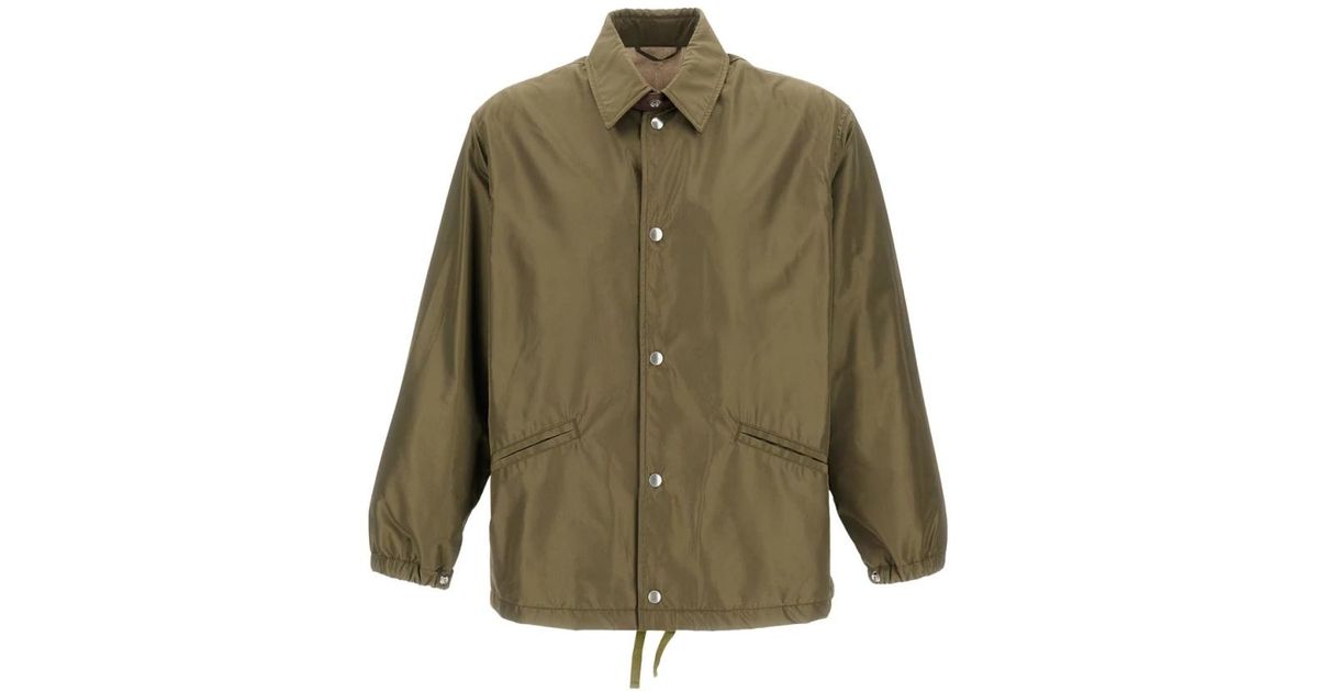 Kaptain Sunshine Silk Poly Coach Jacket in Grün für Herren | Lyst DE