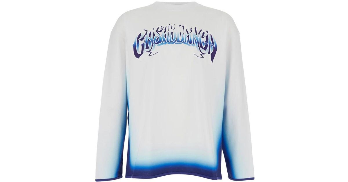 シャツ CASABLANCA Men Long Tops MS25SH00304 BLUE Casablanca CASABLANCA Men Long Tops MS25SH00304 BLUE | Grailed