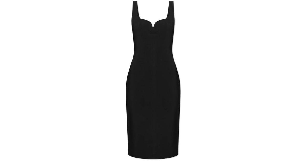 Versace Midi Dresses in Black | Lyst