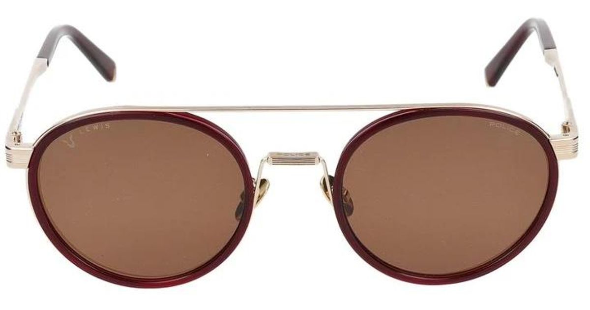 Police Gold Metal Sunglasses